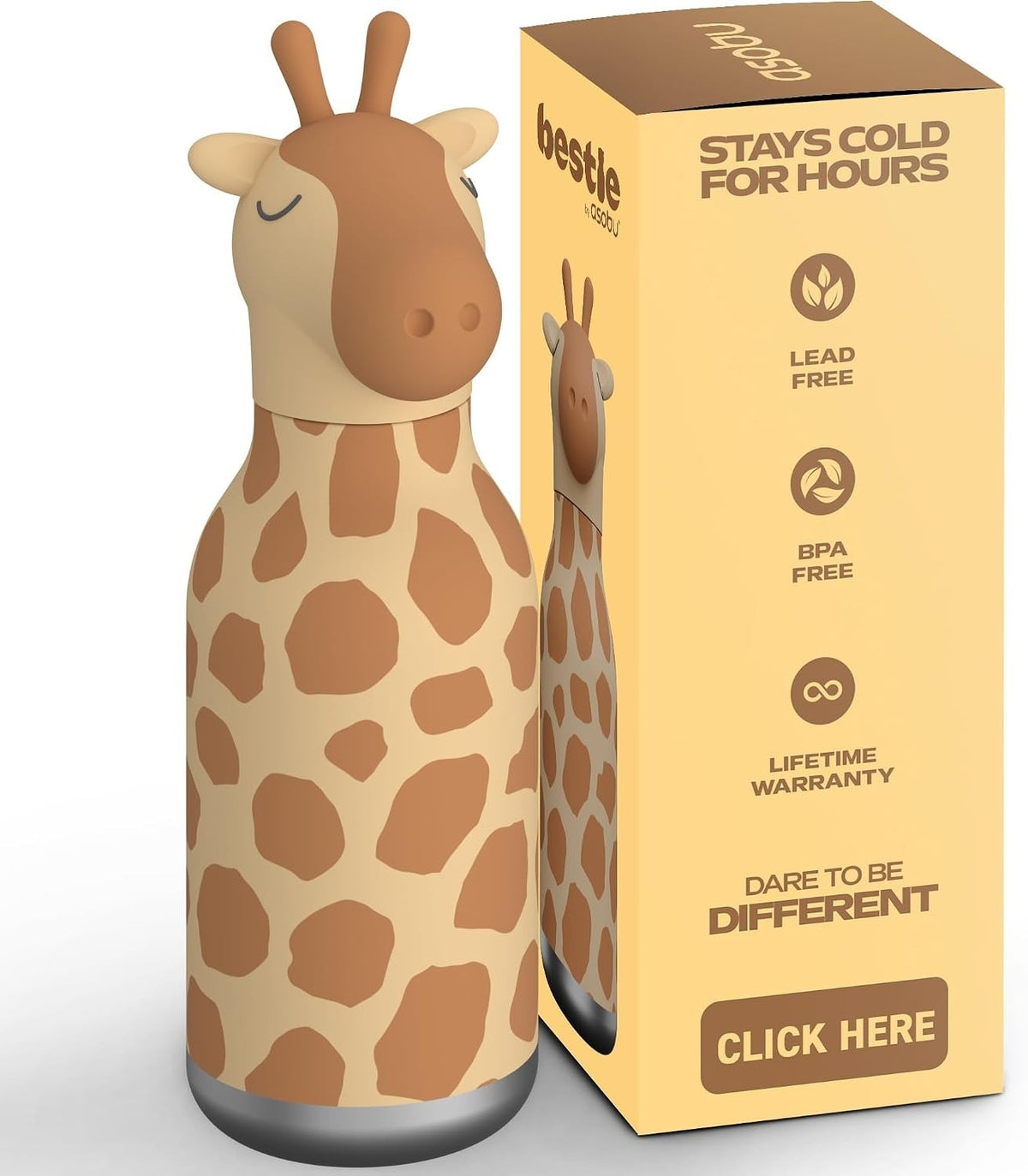 Bestie Insulated Water Bottle Giraffe, photo 7