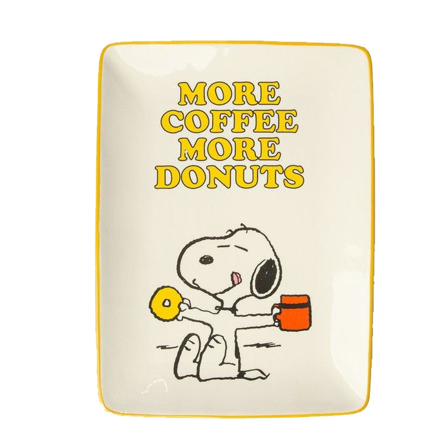 Snoopy More Coffee More Donuts Catch-All Tray - Strabello Design