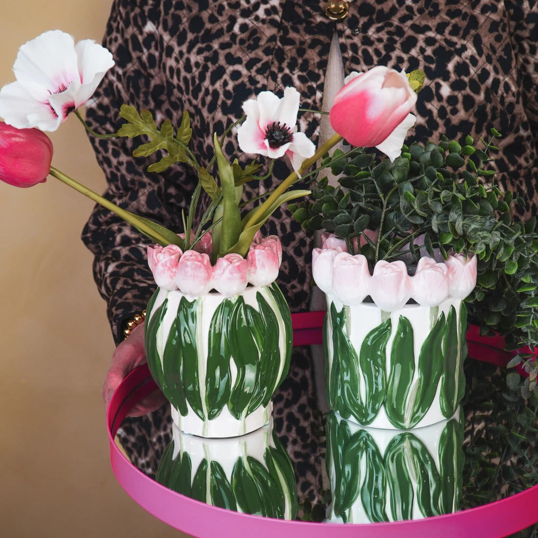 Pink Tulip Crown Vase, photo 2