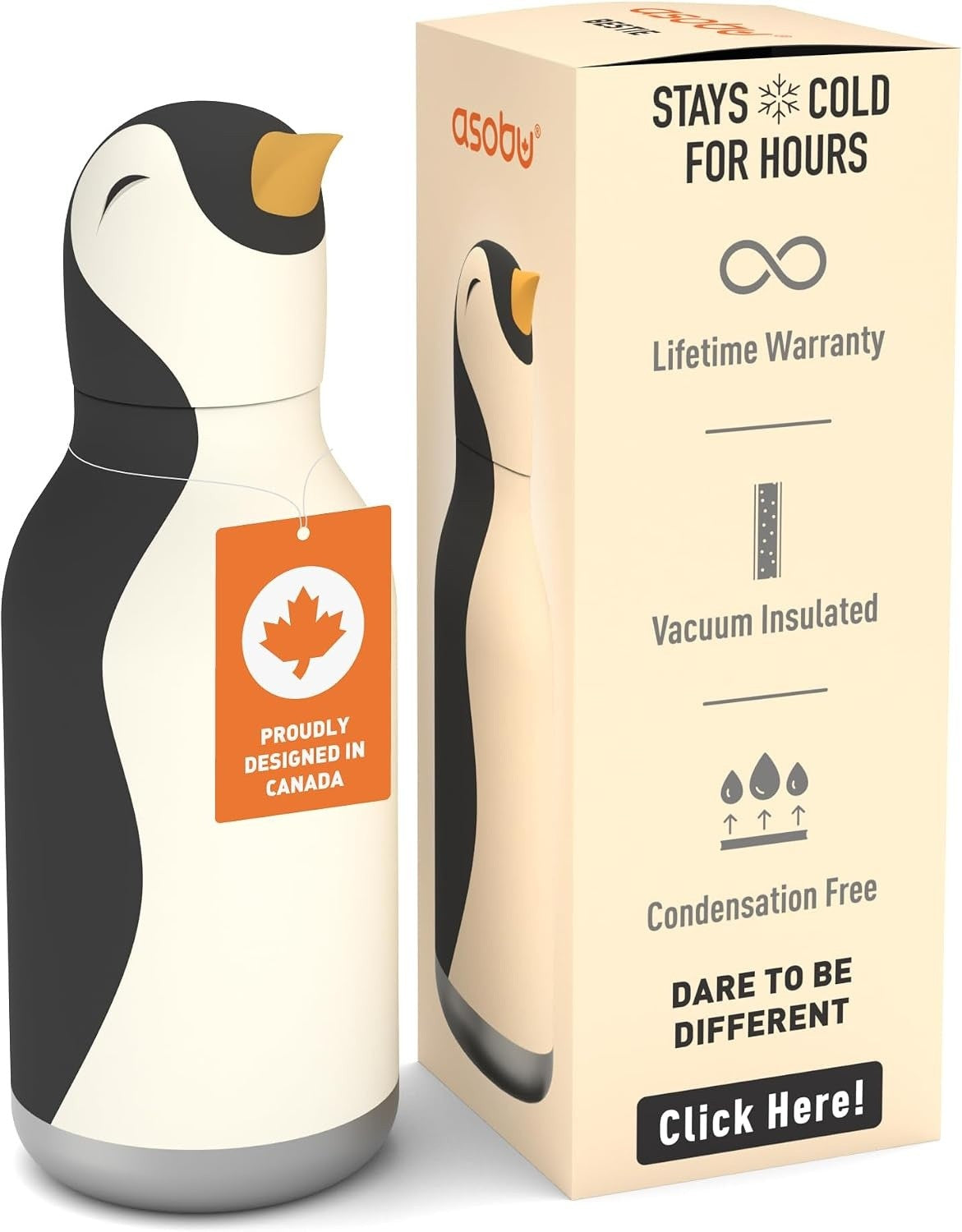 Bestie Insulated Water Bottle Penguin, photo 5