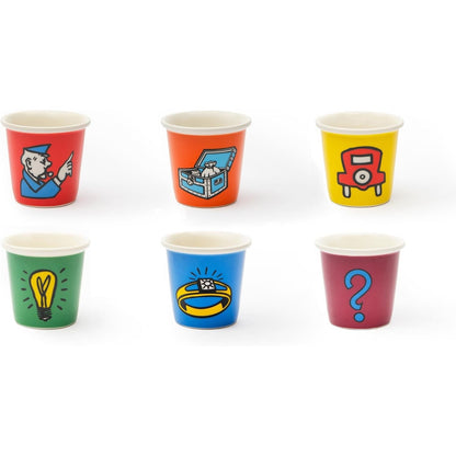 Monopoly Set of 6 Espresso Cups - Strabello Design