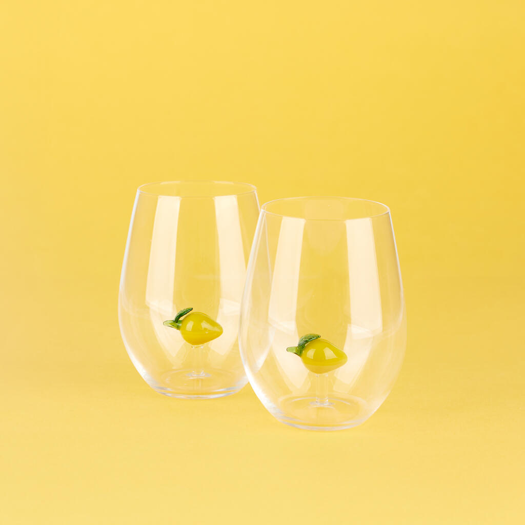 Set Bicchieri Botanical Limone