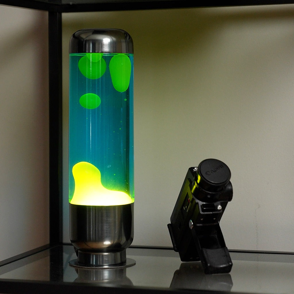 Blue and Lime Lava Capsule Lamp, photo 6