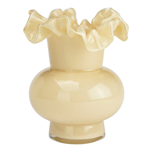 White Ruffle Vase - Strabello Design