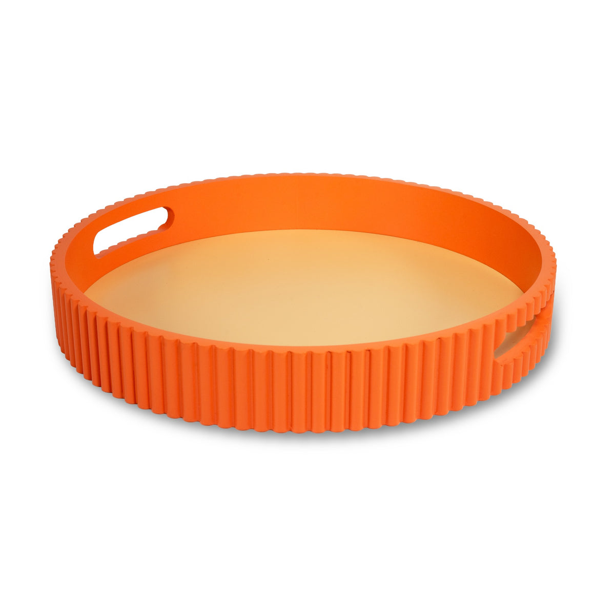 Round Orange Tray - Strabello Design