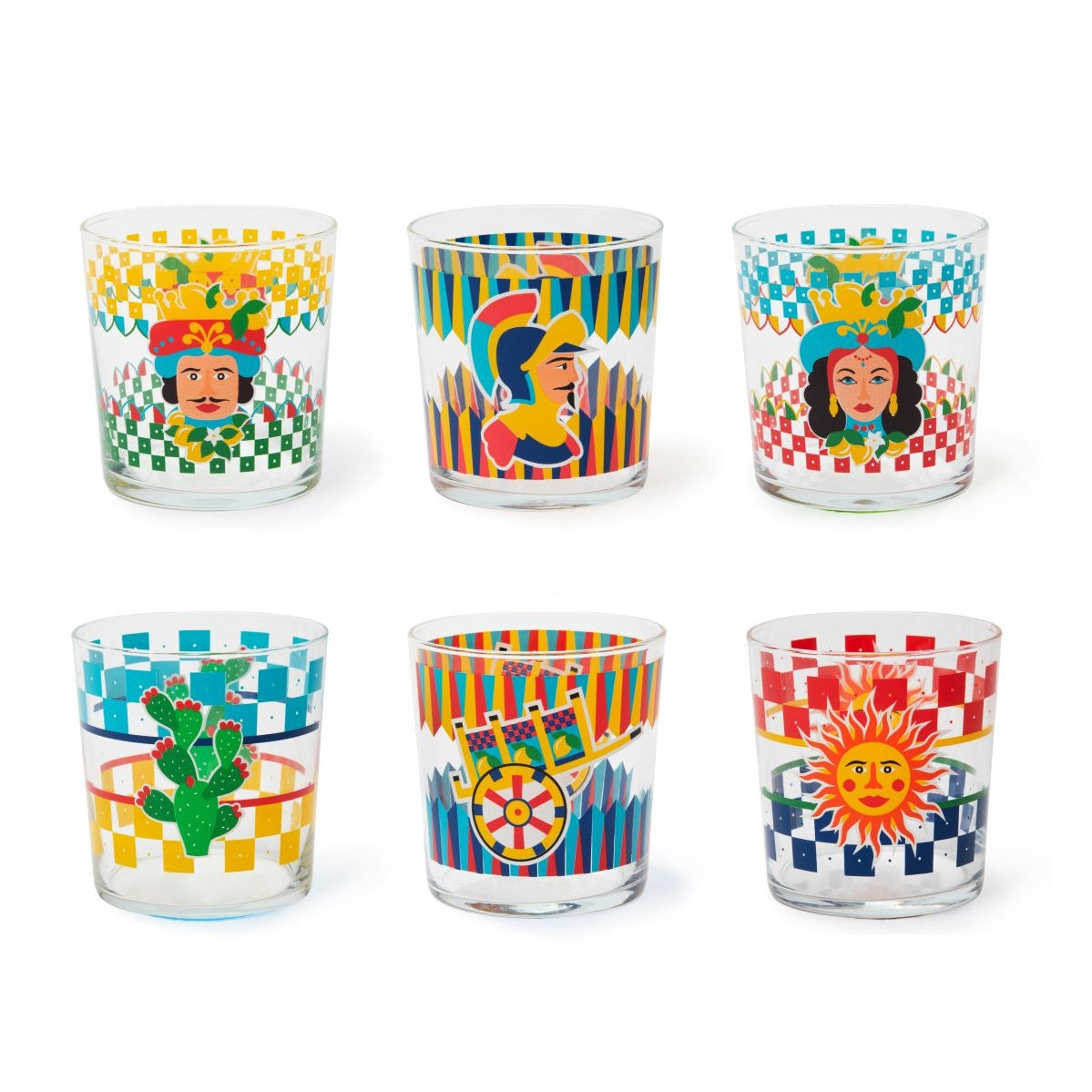Set 6 Bicchieri Sicilian Rhapsody - Strabello Design