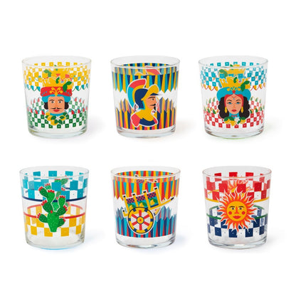 Set 6 Bicchieri Sicilian Rhapsody - Strabello Design