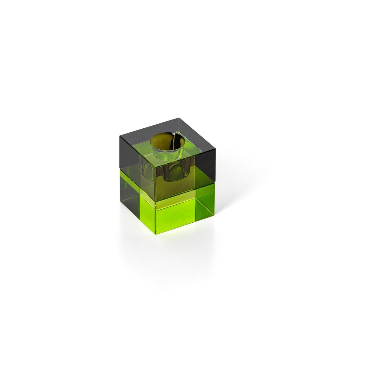 Gem Blocks Portacandele Verde Fumé, foto 2