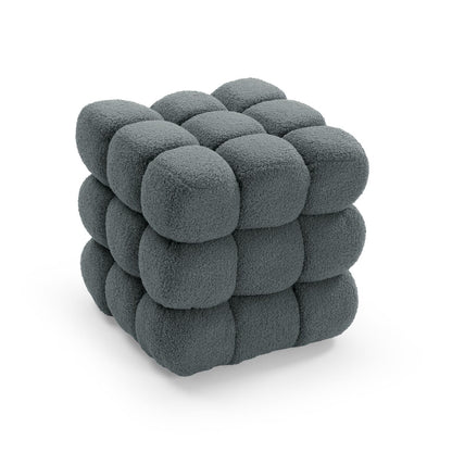 Pouf Cubo Bouclé, foto 2