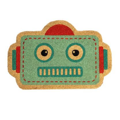 Blue Robot Doormat - Strabello Design