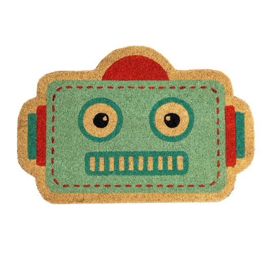 Blue Robot Doormat - Strabello Design