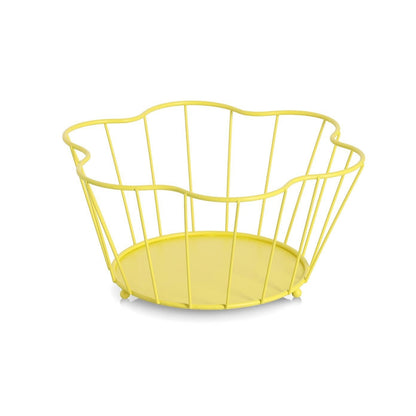 Cesto Portafrutta Ondulato Giallo - Strabello Design
