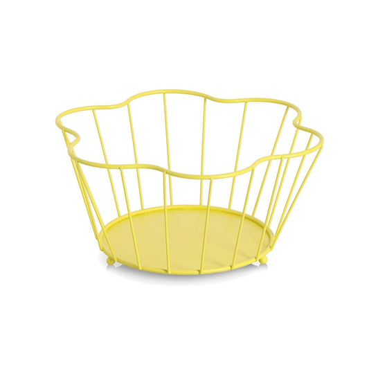 Cesto Portafrutta Ondulato Giallo - Strabello Design
