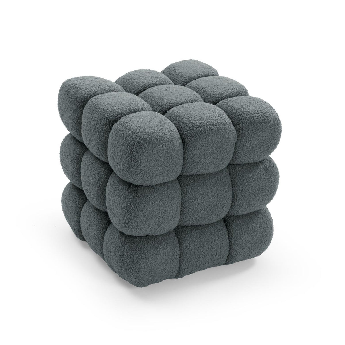 Pouf Cubo Bouclé - Strabello Design