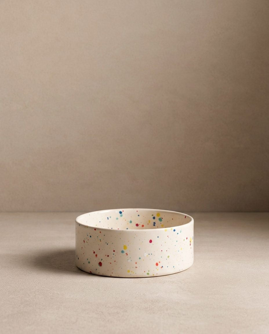 New Party Set of 2 Pet Bowls White, photo 6
