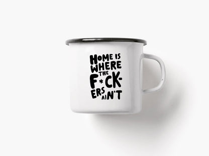 The Home Is Where mug seen from a slightly different angle.