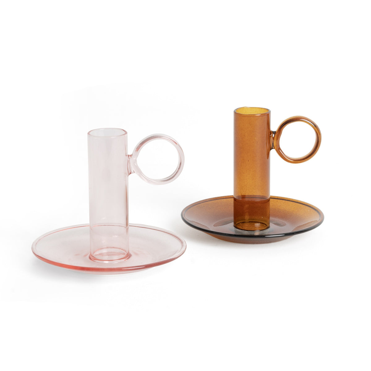 Glass Candle Holder with Handle, photo 6