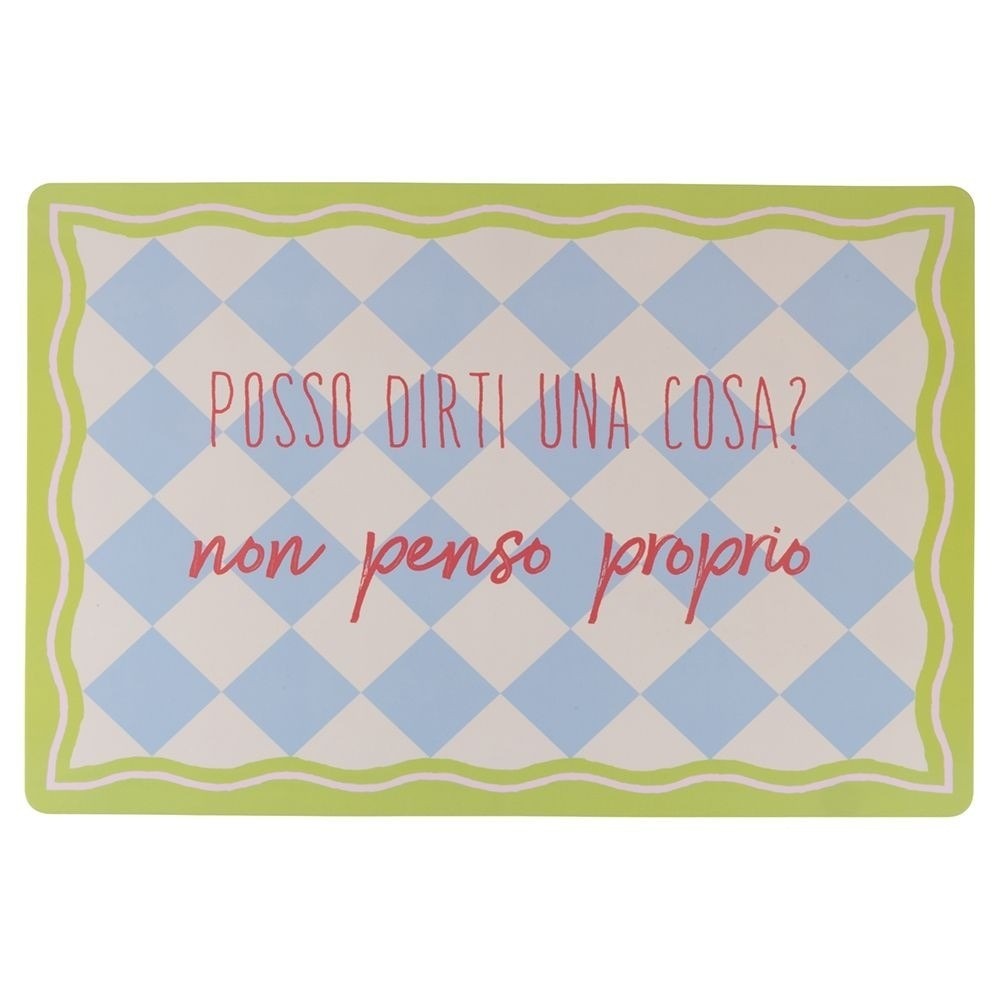 Tovaglietta Americana con Frase - Strabello Design