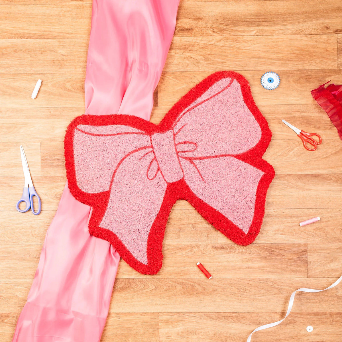 Pink Bow Doormat, photo 6