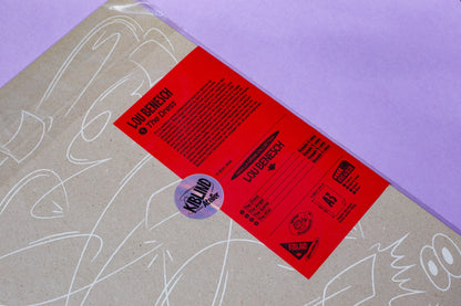 Poster The Dress, dettaglio ravvicinato della confezione in cartone con contorni disegnati a mano