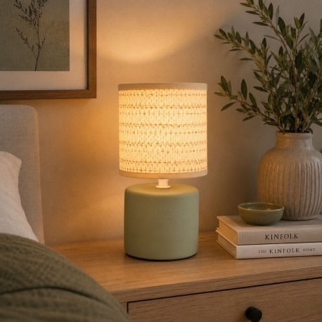 Woven Shade Table Lamp, photo 7