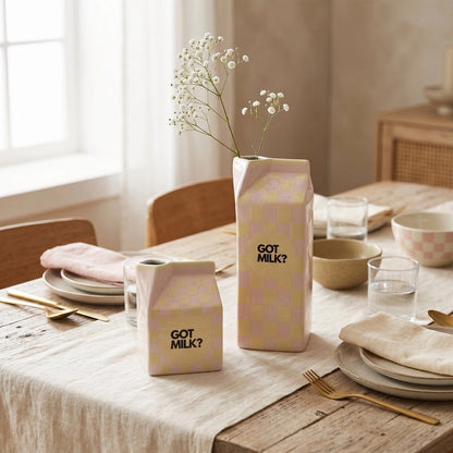 Large Milk Carton Vase, photo 2