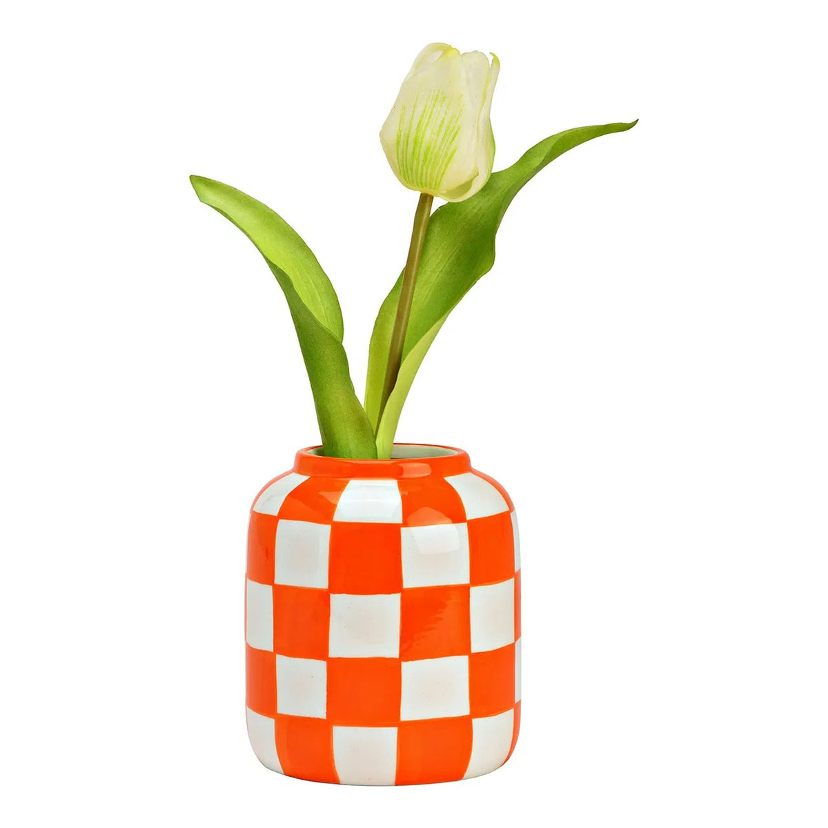 Vaso Scacchi Arancione - Strabello Design
