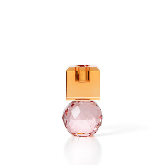 Rose Quartz Candle Holder - Strabello Design