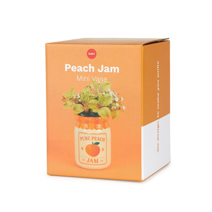 Orange box of the Peach Jam mini vase, showing the product on the front