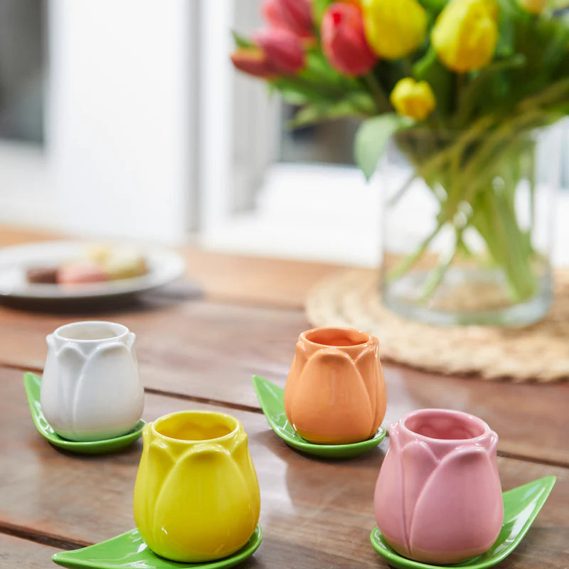 Set Tazzine Tulip Multicolore