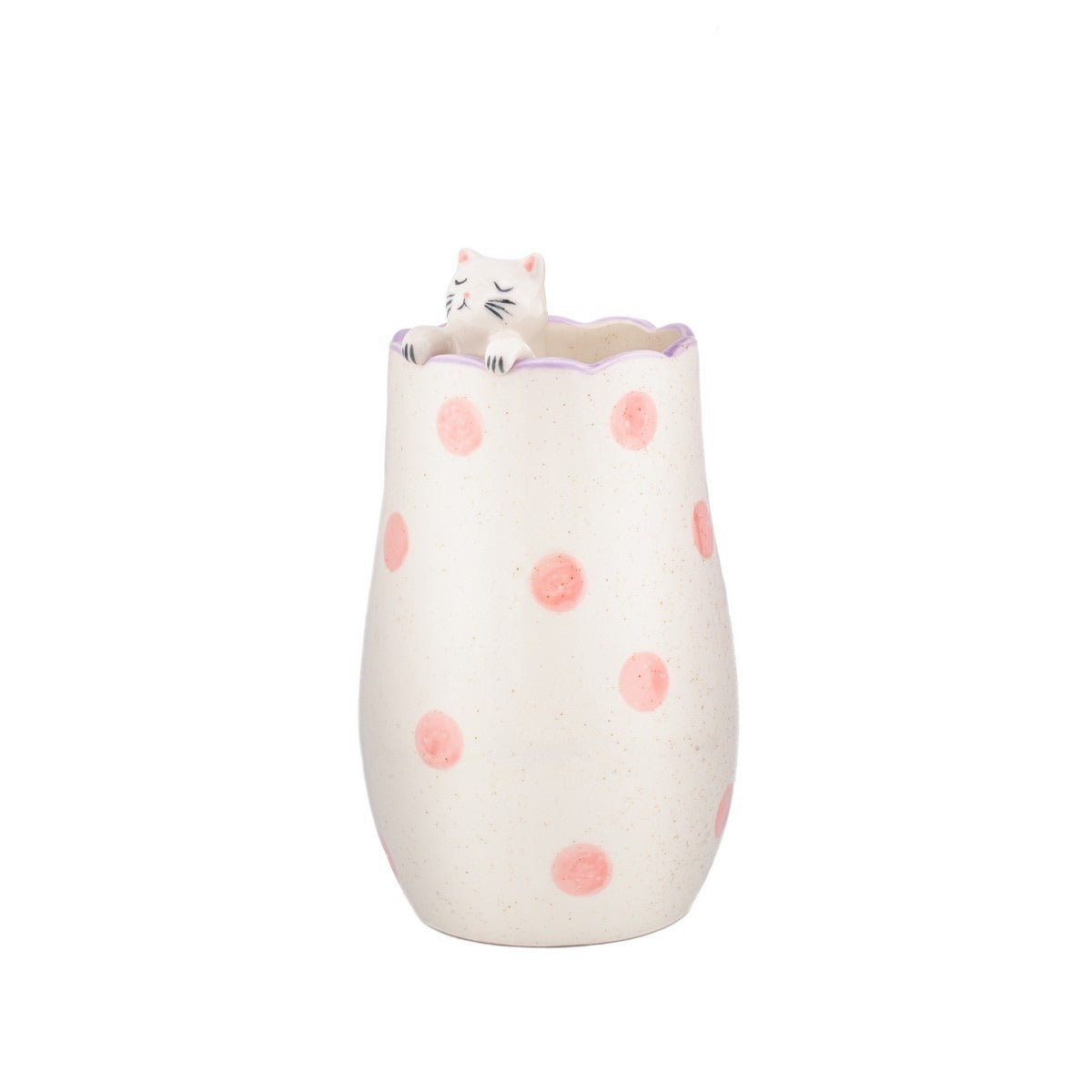 Peeking Cat Vase - Strabello Design