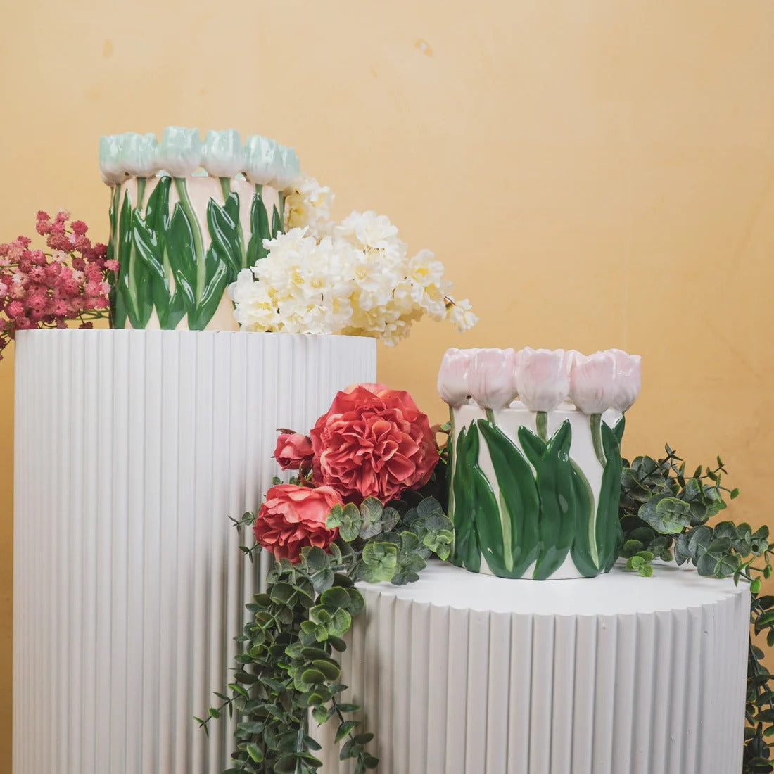 Small Pink Tulip Crown Vase, photo 4