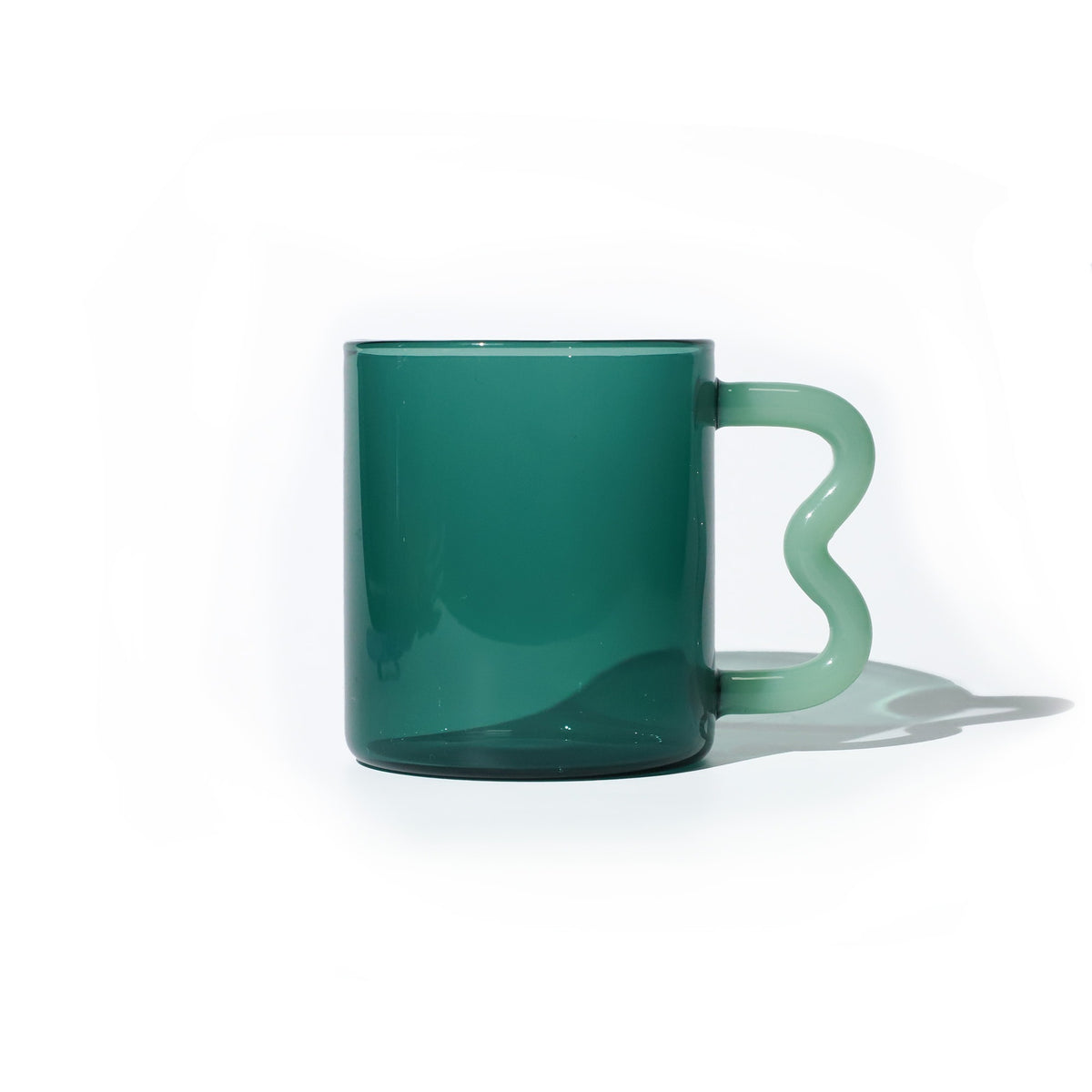 Glass Mug with Wavy Handle, photo 4