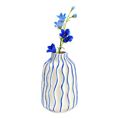 Vaso a Bottiglia Righe Blu, foto 2