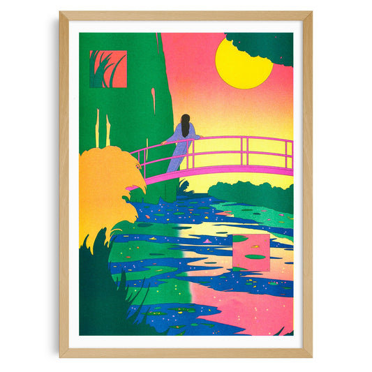 The Water Lily Pond Poster - Strabello Design