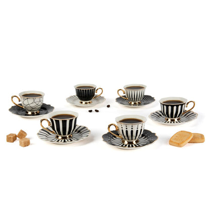 Set of 6 Alice Espresso Cups with Saucers, photo 3