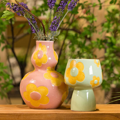 Vaso Doppia Sfera con Fiori, foto 4