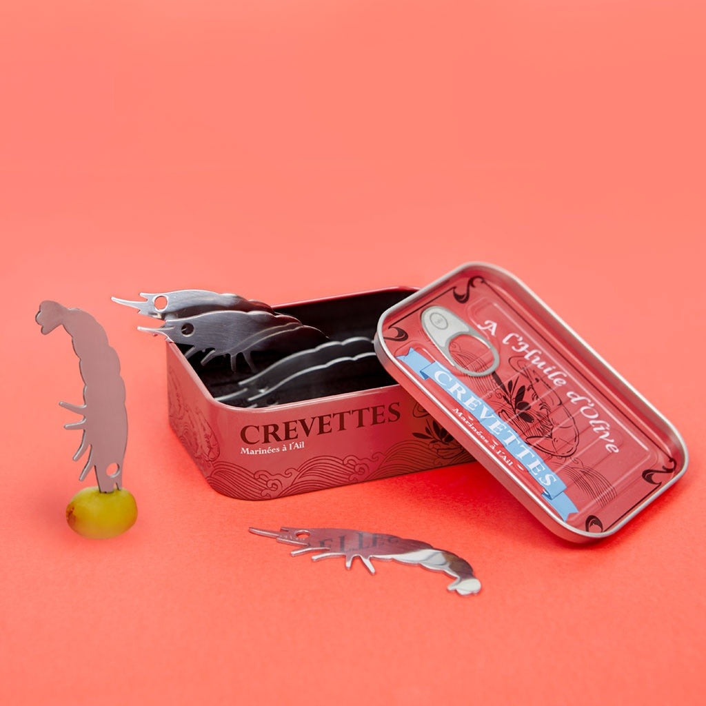 Set of 6 Prawn Appetiser Forks, photo 6