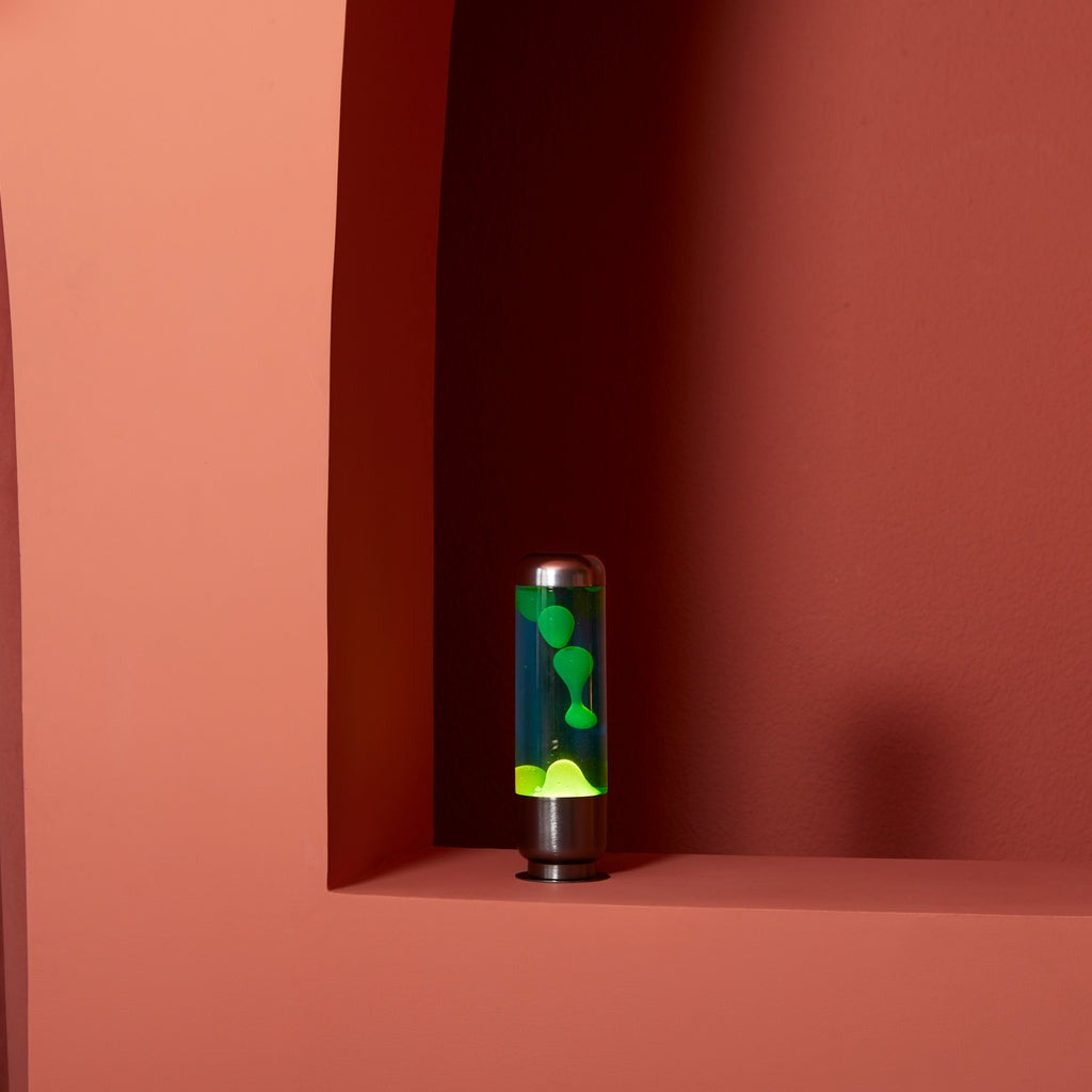 Blue and Lime Lava Capsule Lamp, photo 4