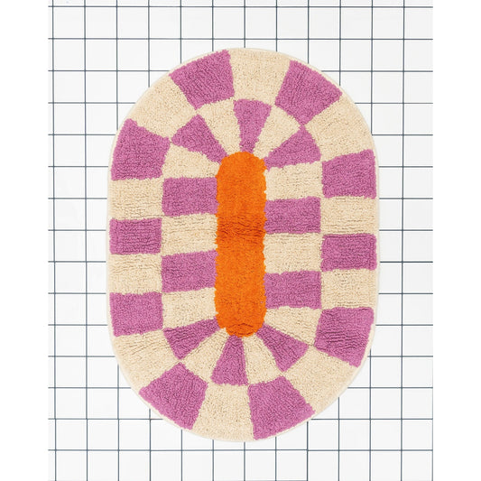 Rita Magenta Bath Mat - Strabello Design