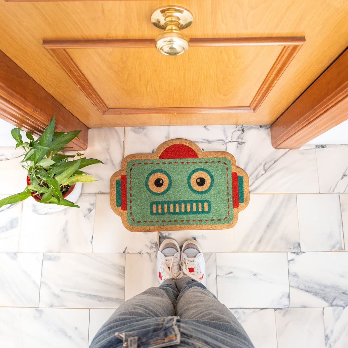 Blue Robot Doormat, photo 3