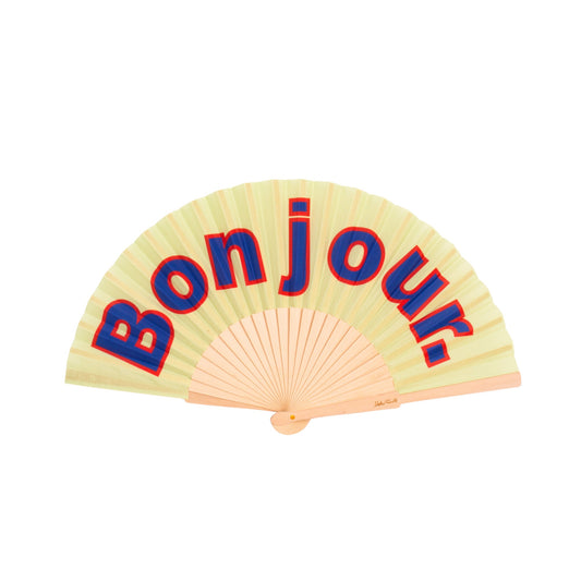 Bonjour Hand Fan - Strabello Design