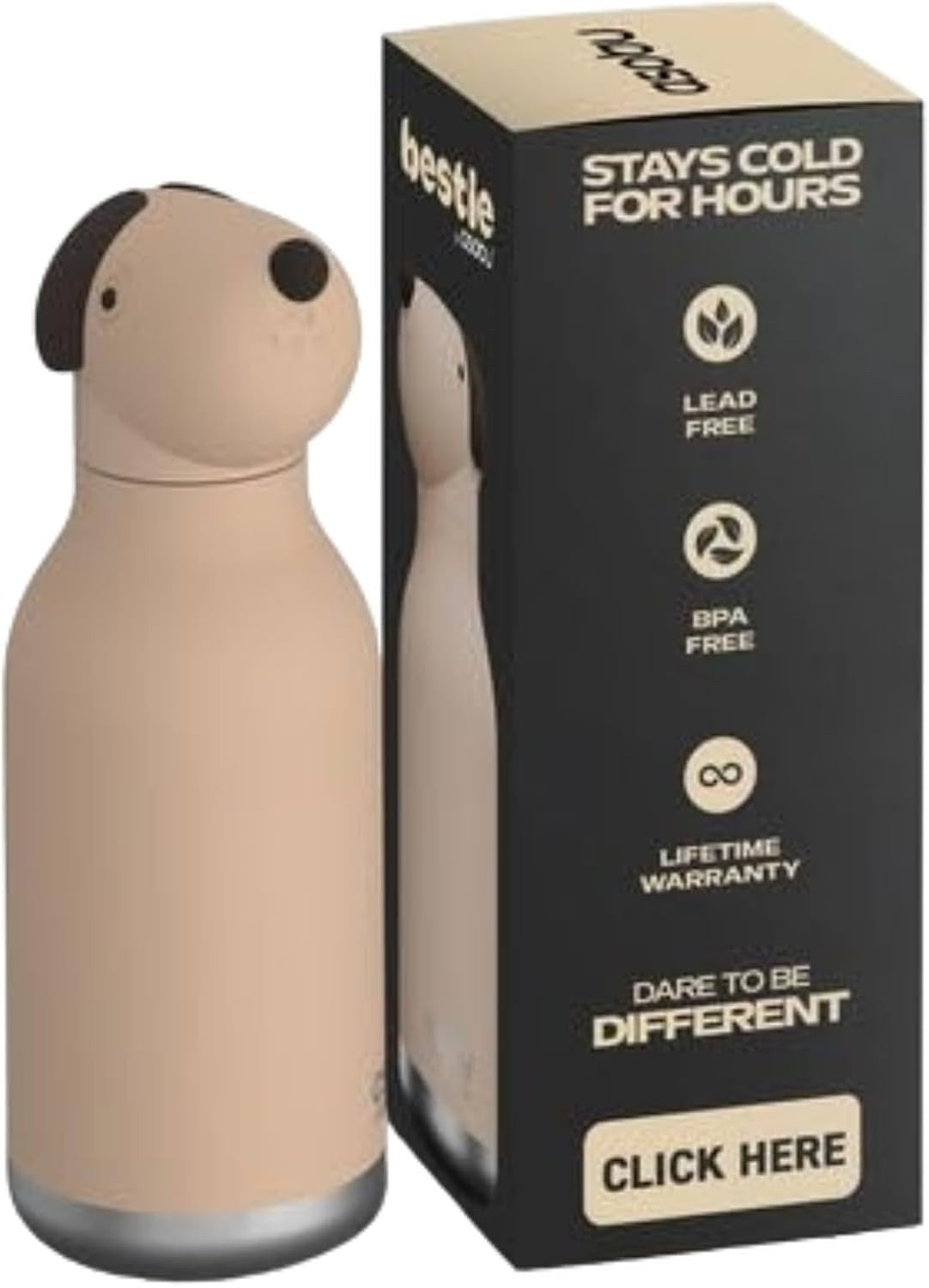 Bestie Borraccia Termica Cane Beige, foto 5