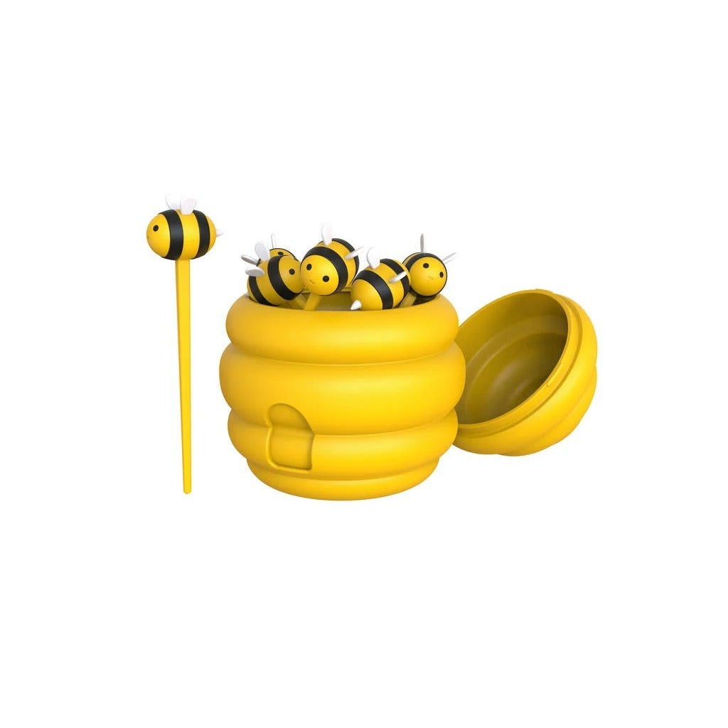 Bees and Beehive Food Picks - Strabello Design