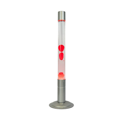 Clear and Red XL Floor Lava Lamp - Strabello Design