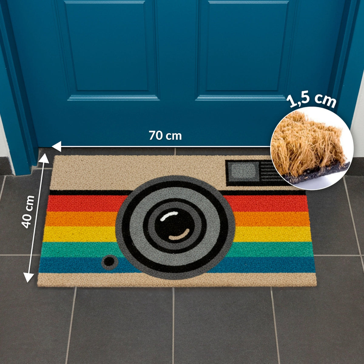 Retro Camera Doormat, photo 3