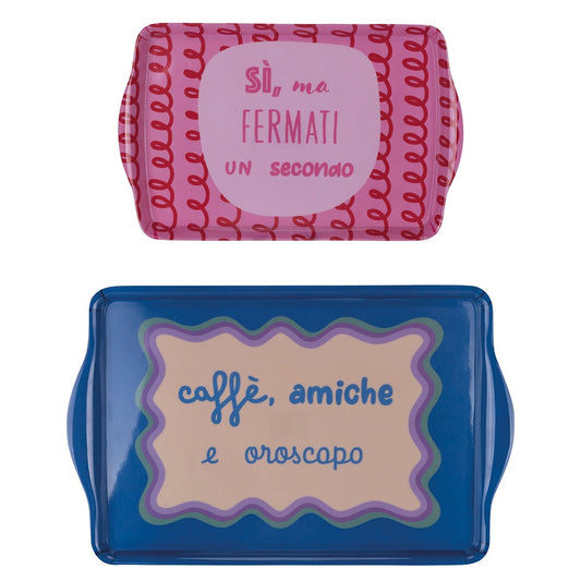 More Amor Set of 2 Trays - Strabello Design