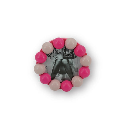 Round Beaded Photo Frame - Strabello Design