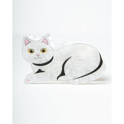 White Cat Hair Clip, photo 2