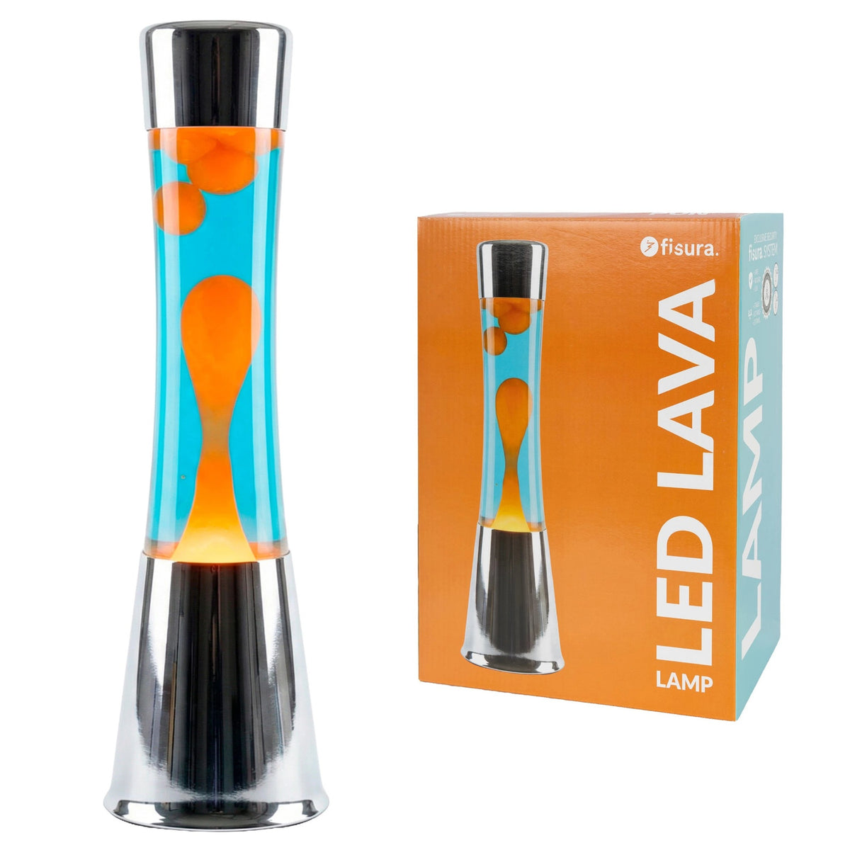 Blue and Orange LED Lava Lamp, photo 9